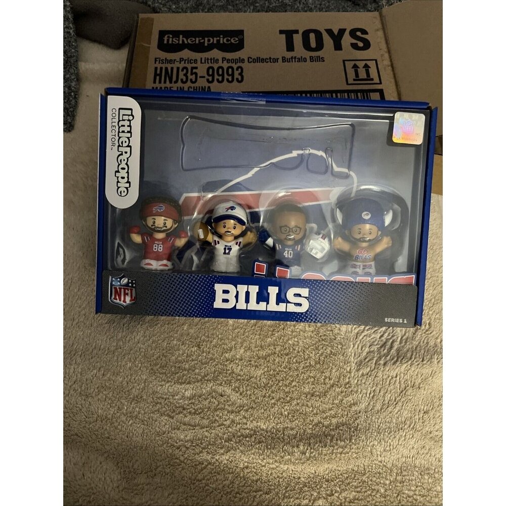 FISHER PRICE BUFFALO BILLS SHOUT Little People 2023-2024 New In Box!